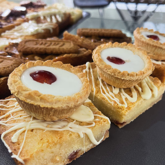 Cherry bakewell blondie